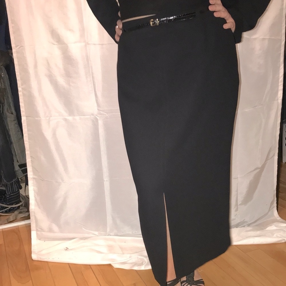 Worthington Vintage Tailored Black Skirt